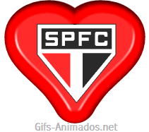 gif animado do São Paulo Futebol Clube em 3D escudo time de futebol  brasileiro brasão emblema logo